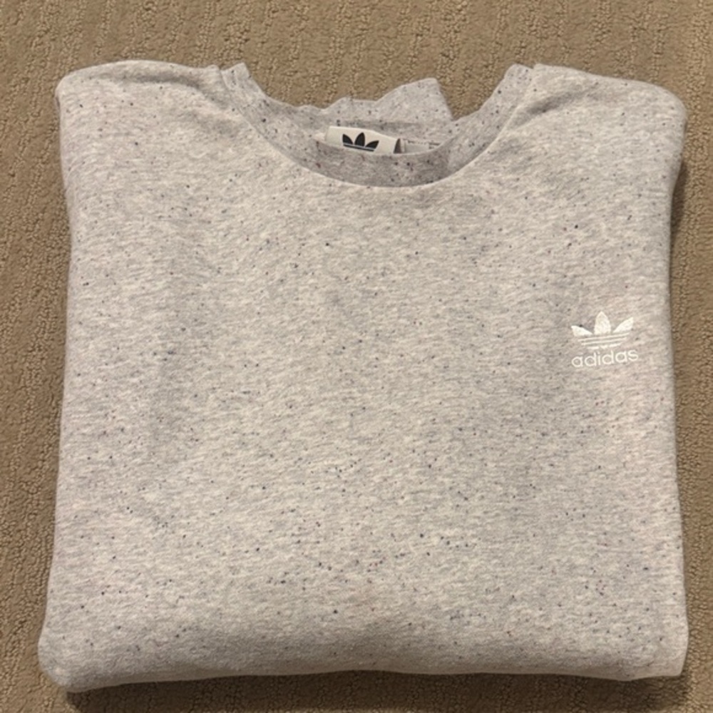 Adidas Men's Speckled Crewneck Sweatshirt. XL. EUC